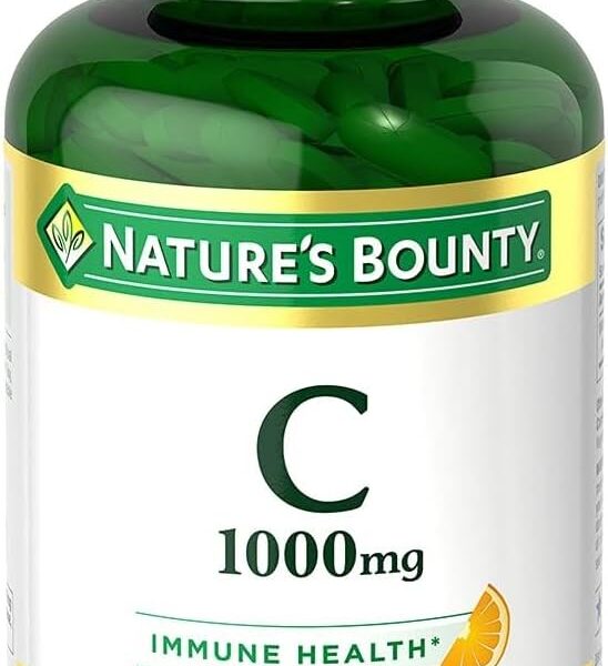 Nature's Bounty Vitamin C 1000mg, Supports Immune and Antioxidant Health, Vitamin C Supplement, 1 Per Day, 300 Vegetarian Caplets