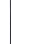 O'Bright Cascade Floor Lamp  Modern Wooden Layered Lampshade, E26 Socket, Pull Chain Switch, Metal Base, Standing Lamp for Living Room, Bedroom, Office, Black