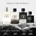 Armani beauty Acqua di Gi Elixir Cologne for Men – Woody & Earthy Fragrance – With Notes of Violet, Leather, and Marine Accords 1.6 Fl Oz