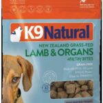 K9 Natural, Freeze-Dried Single Ingredient Dog Treats, High-Value, Low-Calorie Protein Bites for Active Dogs, Healthy Dog Training Treats, Grain-Free Reward, Lamb & Organs, 1.76oz