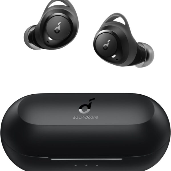 Soundcore by Anker Life A1 True Wireless Earbuds, Powerful Customized Sound, 40H Playtime, Wireless Charging, USB-C Fast Charge, IPX7 Waterproof, Button Control, Bluetooth Earbuds, Commute, Sports