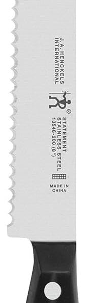 HENCKELS Statement Razor-Sharp 8-inch Bread Knife, Cake Knife, German Engineered Informed by 100+ Years of Mastery, Black