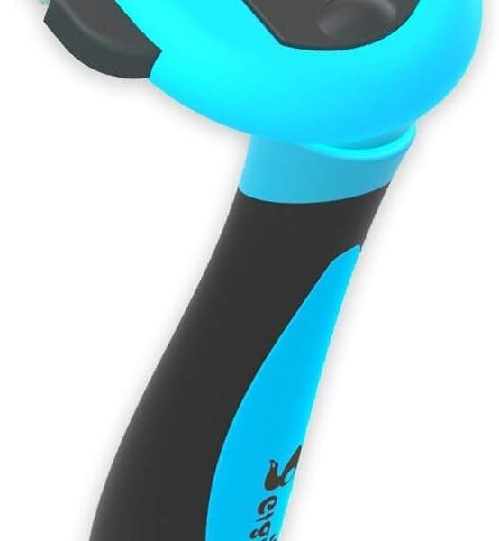 Cat Brush & Cat Comb for Shedding, 2.5inch Blue - Hair Brush for Long Hair and Short Hair, Pet Grooming Tool for Small to Medium Dogs and Cats, Detangle, Eco Friendly, Weekly Grooming