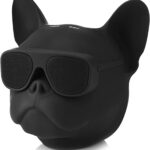 Sanpyl Portable Bluetooth Speaker, French Bulldog 10W Stereo Sound Music Player Bluetooth 4.1 Speaker with 32G Extension, Radio Function, Support Voice Command, Built-in Battery