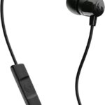 Skullcandy Jib Wired Earbuds with 3.5mm AUX Plug, Noise Isolating Fit, In-Line Microphone Call and Track Control, Convenient for Travel - Black