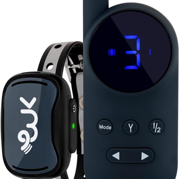 World's Smallest Shock Collar for Small Dogs with Sound, Vibration & Shock (Charcoal Gray)