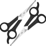 Pet Grooming Scissors Set for Body & Facial Trimming, Durable Stainless Steel Blades with Rounded Tips, Lightweight Shears for Dogs & Cats, Suitable for All Hair Types