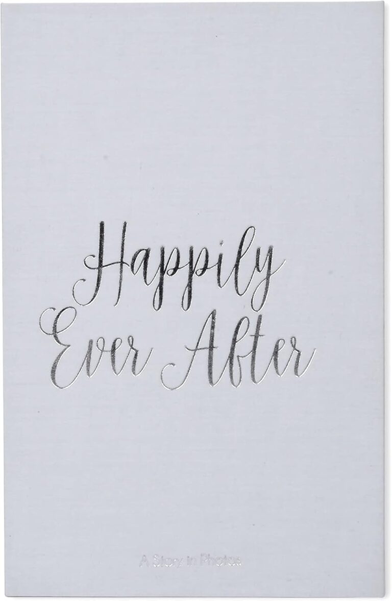 Linen Happily Ever After Coffee Table Album, Wedding Photo Album for 180 4x6 Photos, Gray