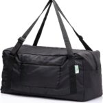 HOLYLUCK Foldable Travel Duffel Bag For Women & Men Luggage Great for Gym (black) One_Size