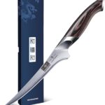 HOSHANHO Fillet Knife 7 Inch, Super Sharp Boning Knife in High Carbon Stainless Steel, Professional Japanese Fish Knives for Meat Poultry Cutting