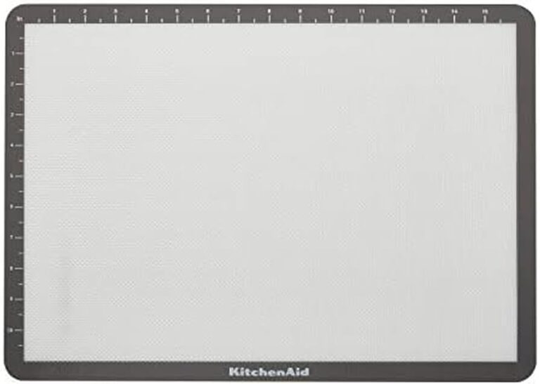 KitchenAid Silicone Large Baking Mat, 12x17-Inch, Gray