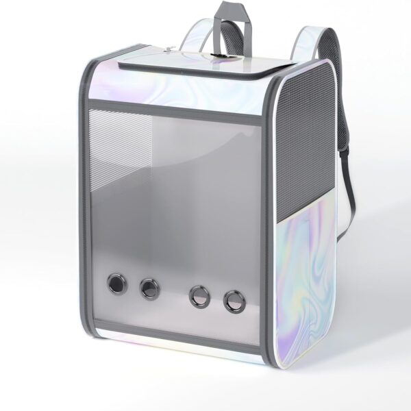 Cat Backpack Pet Carrier Backpack for Small Cats and Dogs, Dog Carrier Backpack with Inner Safety Leash Can be Used for Travel