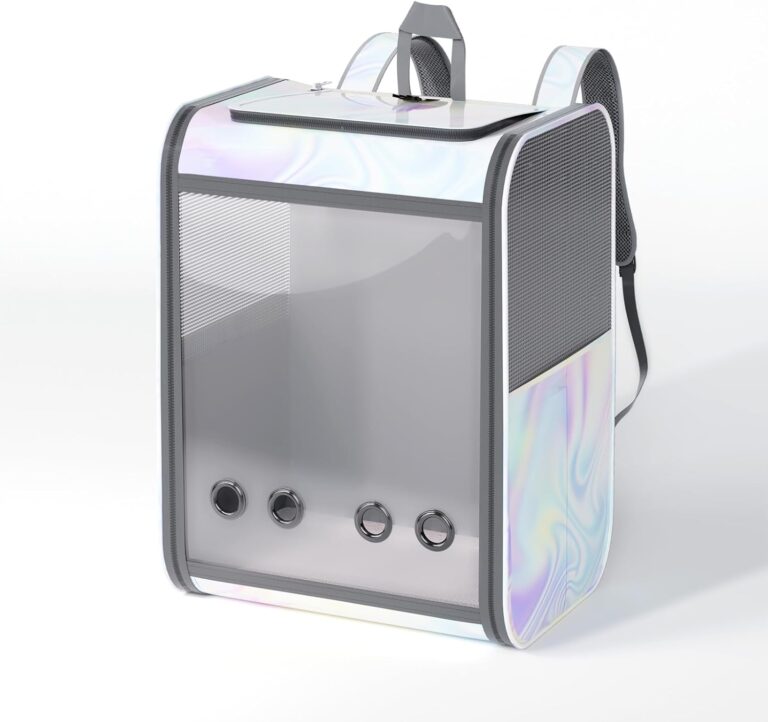 Cat Backpack Pet Carrier Backpack for Small Cats and Dogs, Dog Carrier Backpack with Inner Safety Leash Can be Used for Travel