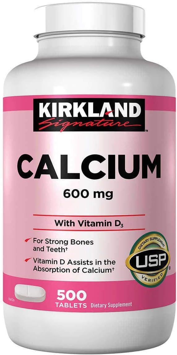 Kirkland Signature Calcium 600 mg. with Vitamin D3, 500 Tablets (2 Pack) Kirkland Signature Calcium 600 mg. with Vitamin D3, 500 Tablets (2 Pack)