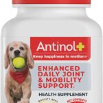Antinol Plus, Mobility, Hip, and Joint Supplement for Dogs, Green-Lipped Mussels and Krill Oil - Dog Joint Supplement, Better and Faster Than Glucosamine and Chondroitin, 60 Soft Gels