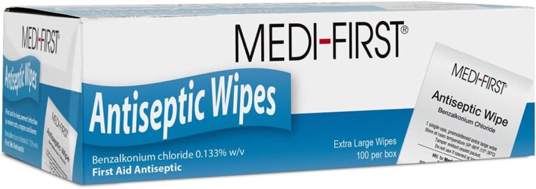 Medique First 21433 Antiseptic Wipes, 100 Per Box