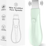Dual-Mode Blackhead Remover Tools- Skin Scrubber Face Spatula | Battery/Handheld Face Scraper for Deep Cleansing, Skin Care Tool for Men and Women (Green)
