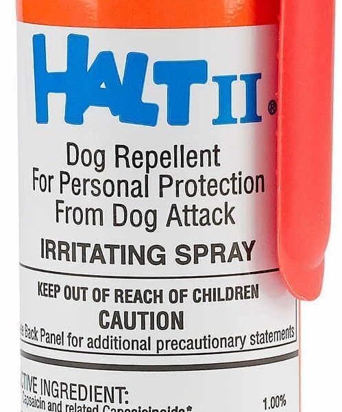 HALT II DOG REPELLENT SPRAY Repeller 1.5 oz Stop Agressive Dog Attack BIKE BICYCLE