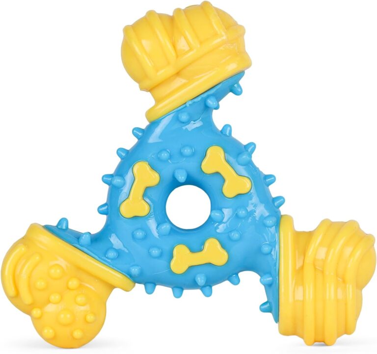 Arm & Hammer for Pets Nubbies TriBone Dog Dental Toy - Best Dog Chew Toy for Moderate Chewers - Helps Reduce Plaque & Tartar Peanut Butter Flavor Baking Soda