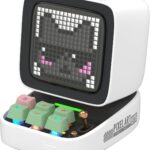 Divoom Ditoo Retro Pixel Art Game Bluetooth Speaker with 16X16 LED App Controlled Front Screen (White)