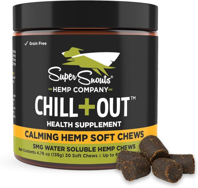 Super Snouts Chill + Out 30 Soft Chews  Calming Chews for Dogs and Cats Help Maintain Your Pets Emotional Balance  Made in The USA