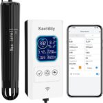 kactoily Smart Aquarium Water Monitor, Salinity pH ORP TDS EC Temp Multi-Parameter Tester for Freshwater Saltwater Fish Tanks Real-Time Alerts Upgraded Version