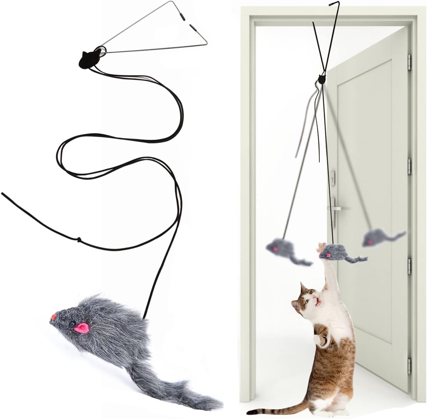 Kalimdor Interactive Cat Feather Toys,Retractable Teaser Toy Hanging Interactive Toys for Indoor Cats Kitten Play Chase Exercise, Kitten Mental Exercise Toys (1 Pack) Kalimdor Interactive Cat Feather Toys,Retractable Teaser Toy Hanging Interactive Toys for Indoor Cats Kitten Play Chase Exercise, Kitten Mental Exercise Toys (1 Pack)