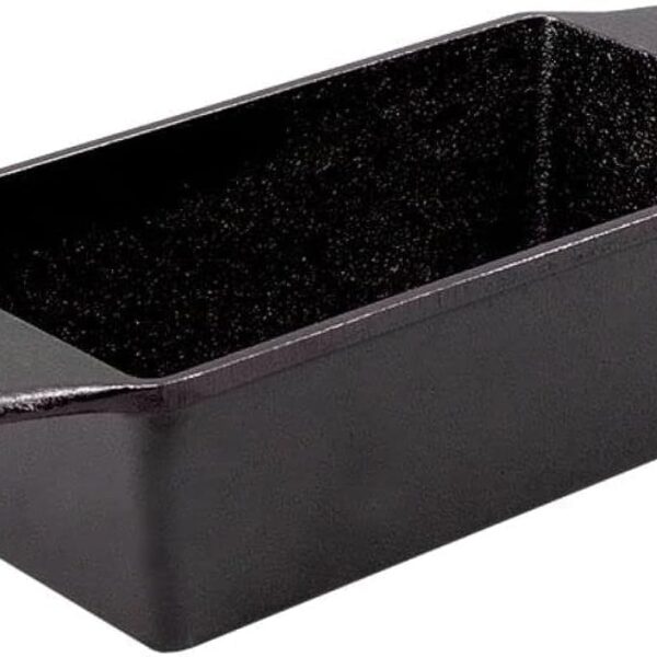 Lodge Cast Iron Loaf Pan 8.5x4.5 Inch, Black