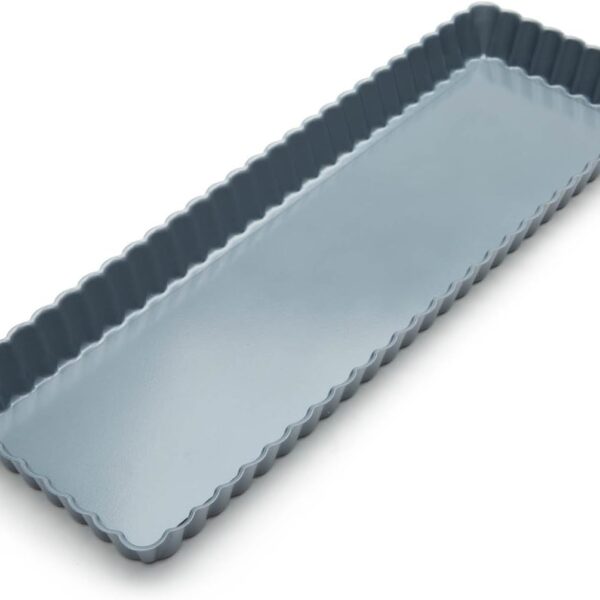 Fox Run Rectangular Loose Bottom Tart/Quiche Pan, Preferred Non-Stick, 14-Inch