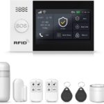 PGST Home Security Alarm System with 4.3Touch Screen,Wireless Home Alarm Kits,GSM 4G/Tuya APP Real-Time Alerts,DIY Door/Window Sensors,Motion Detectors,Remote,120db Siren,Compatible with Alexa/Google