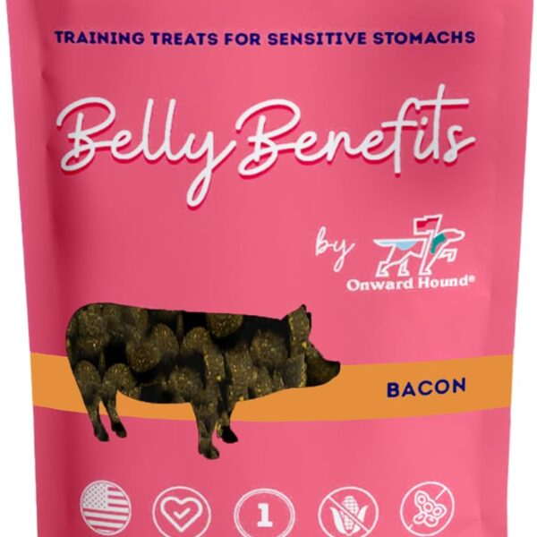 Onward Hound Training Treats for Dogs - Soft Bacon - Low Calorie Dog Training Treats for Sensitive Stomachs with Single Source Premium Protein, Corn Free, & Soy Free Formula - 4 oz
