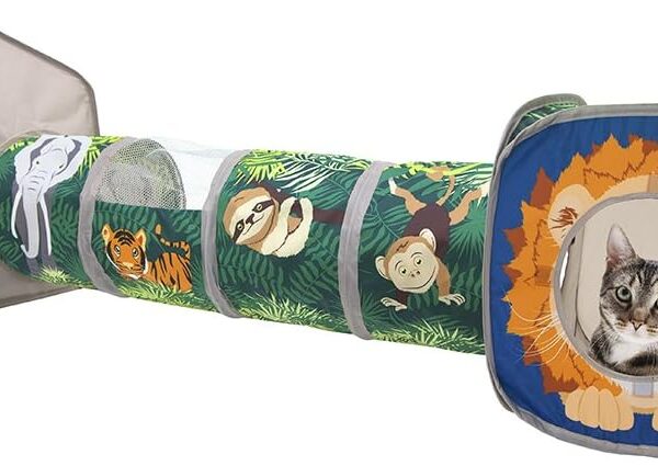 Kitty City Safari Jungle Collapsible Cat Toy Collection, Combo