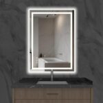 2432 LED Bathroom Mirror with Lights Bathroom Vanity Mirror with Backlit and Front Light,Stepless Dimmable Led for Bathroom,Anti-Fog, Shatter-Proof, Memory, 3 Colors Smart Mirror