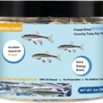Minnows -Freeze Dried Minnows for Cats & Dogs, 100% Natural Premium Dog Cat Treat,Single Ingredient, Grain-Free, High-Protein Dog Treats (2 OZ)
