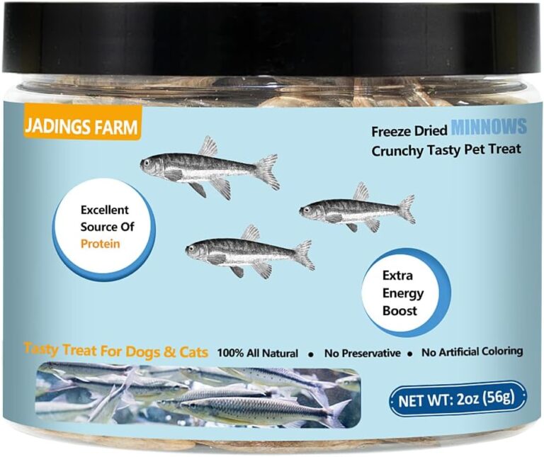 Minnows -Freeze Dried Minnows for Cats & Dogs, 100% Natural Premium Dog Cat Treat,Single Ingredient, Grain-Free, High-Protein Dog Treats (2 OZ)