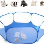 Guinea Pig Cage Rabbit Cage Indoor with Mat Playpen Perfect Size for Small Animal Pet Play Pen Easy to Clean Exercise Yard Fence Portable Tent for Hamsters, Chinchillas, Hedgehog, Puppy, Cats