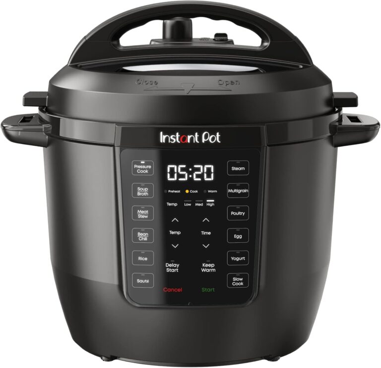 Instant Pot 6QT RIO 7-in-1 Multi-Cooker, Pressure Cooker, Slow cook, Saut, Steam, Rice Maker, Yogurt, & Warmer, Black, 6 Quarts