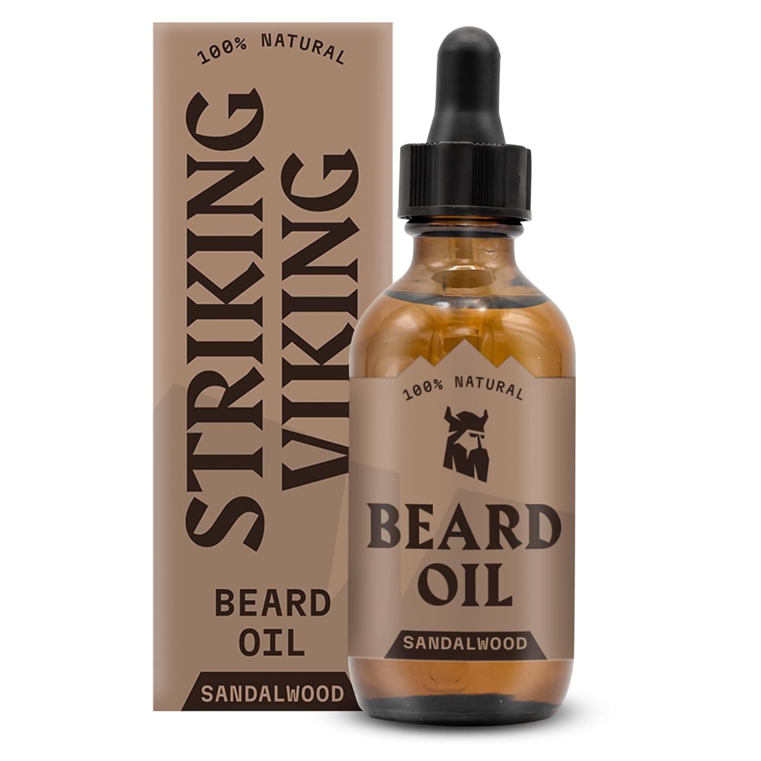 Striking Viking Sandalwood Beard Oil for Men - 2 Fl Oz, Sandalwood Scent - Natural Hydrating & Softening Beard Care with Argan, Jojoba, Almond & Tea Tree - Non-Greasy, Fast-Absorbing Formula Striking Viking Sandalwood Beard Oil for Men - 2 Fl Oz, Sandalwood Scent - Natural Hydrating & Softening Beard Care with Argan, Jojoba, Almond & Tea Tree - Non-Greasy, Fast-Absorbing Formula