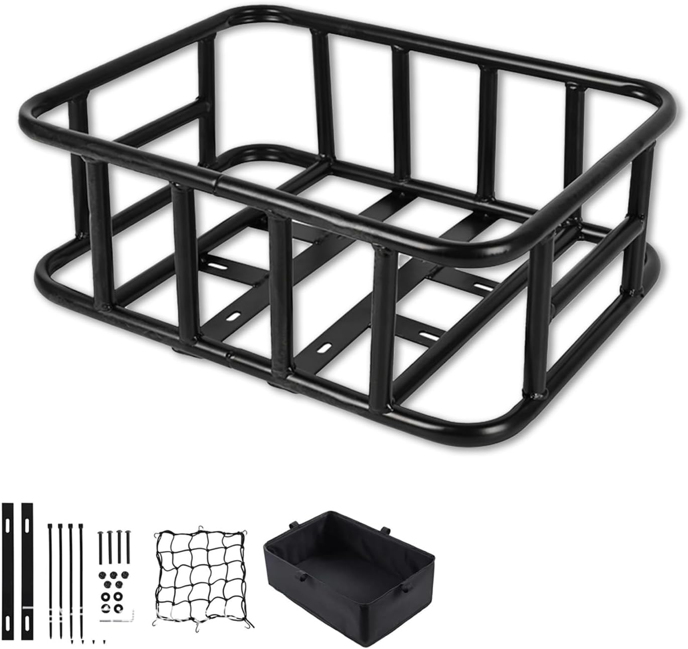 Bike BasketE Bike Rear Basket.Bicycle Basket with LinerWaterproof Cover,Cargo Net,Quick Assemble Bike Basket, Perfect for Groceries, Picnic Supplies, and Pet Transport Bike BasketE Bike Rear Basket.Bicycle Basket with LinerWaterproof Cover,Cargo Net,Quick Assemble Bike Basket, Perfect for Groceries, Picnic Supplies, and Pet Transport