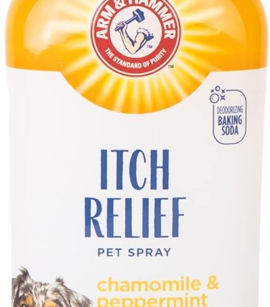 Arm & Hammer for Pets Itch Relief Spray for Dogs - Dog Itch Relief with Baking Soda Chamomile & Peppermint Scent - Professional Dog Skin Care - Anti Itch Spray for Dogs, Itchy Dog Skin Relief 8oz