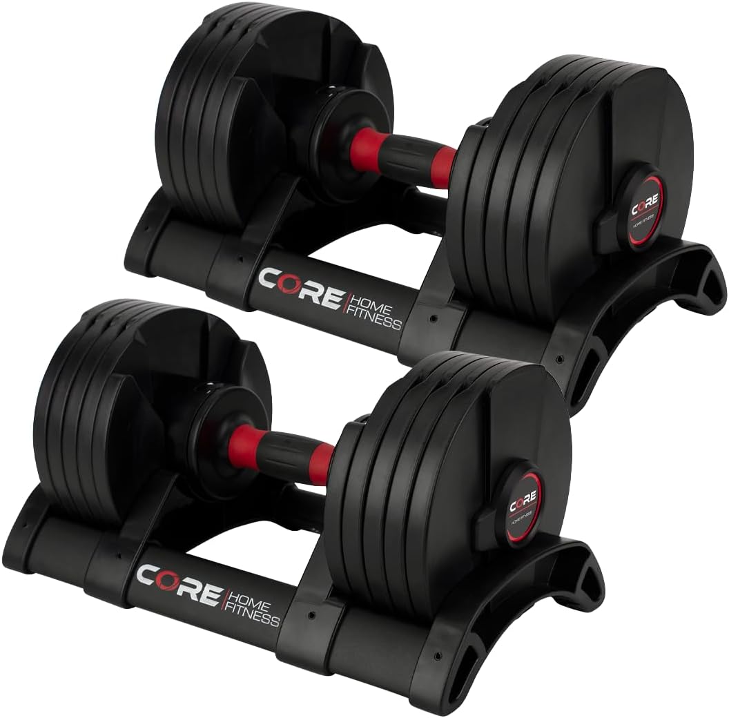 Core Fitness Adjustable Dumbbell Weight Set by Affordable Dumbbells Core Fitness Adjustable Dumbbell Weight Set by Affordable Dumbbells