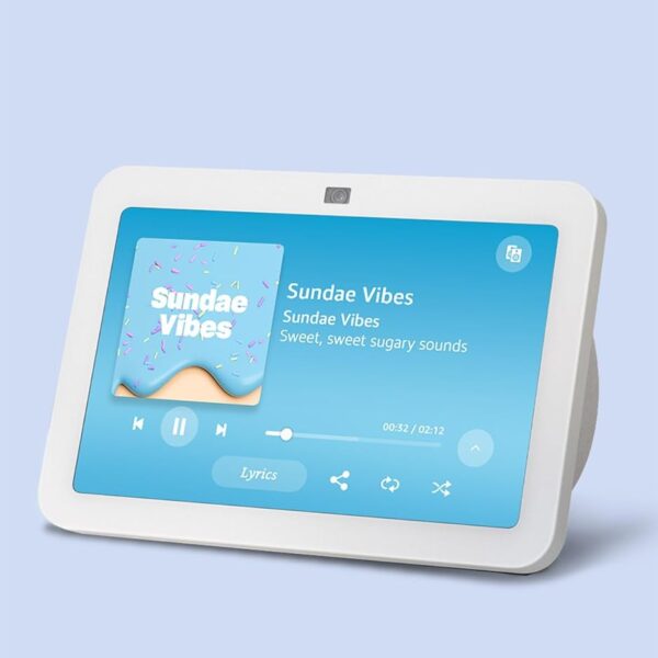 Amazon Echo Show 8, With Spatial Audio and Alexa+ Early Access, Smart Home Hub, ideal for open living spaces, Glacier White