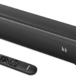 Wohome 2.1ch Small Sound Bars for TV with 6 Levels Voice Enhancement, Built-in Subwoofer, 16 Inches Bluetooth 5.3 Soundbar Speakers with Optical/AUX/USB Connection, S100