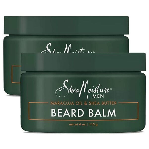 SheaMoisture Beard Balm for Men, 2-Pack  Moisturizing Shea Butter & Maracuja Oil, Gifts for Men, 4 Oz Ea