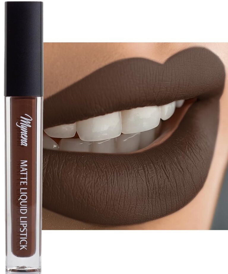 Mynena Cool Taupe Brown Matte Liquid Lipstick | Long-Lasting Comfort | Smudge-Proof Transfer-Resistant | Full Coverage Non-Drying | Vegan & Cruelty-Free | All-Day Wear Lip Color | Cyndia