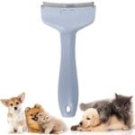 V-Tooth Deshedding Comb, Doggo Comfy Pet Comb Pro, Dog & Cat Grooming Brush for Shedding, Tight V-Shaped Teeth Deshedding Tool (Blue S)