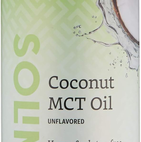 Amazon Brand - Solimo MCT Liquid Coconut Oil, Unflavored, Vegan & Gluten-free, 32 fl oz