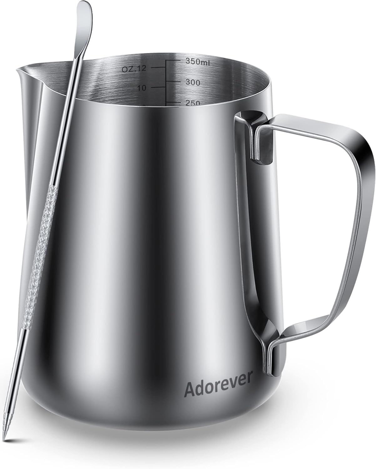 Milk Frothing Pitcher 350ml/600ml/900ml/1500ml (12oz/20oz/32oz/50oz) Steaming Pitchers Stainless Steel Milk/Coffee/Cappuccino/Latte Art Barista Steam Pitchers Milk Jug Cup with Art Pen,12oz Milk Frothing Pitcher 350ml/600ml/900ml/1500ml (12oz/20oz/32oz/50oz) Steaming Pitchers Stainless Steel Milk/Coffee/Cappuccino/Latte Art Barista Steam Pitchers Milk Jug Cup with Art Pen,12oz
