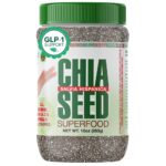 Sanar Naturals Chia Seeds - Omega-3, Protein, Fiber Supplement - GLP-1 Support - Keto and Paleo Friendly - Vegan, Non-GMO, Gluten Free, 10 oz