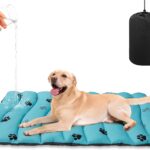 BINGPET Outdoor Travel Dog Bed for Large/Medium Dogs,Portable Waterproof Camping Mat with Carry Bag,Foldable Outside Bed,Machine Washable Indoor Pet Mat for Small,Medium and Large Dogs 35"x51"